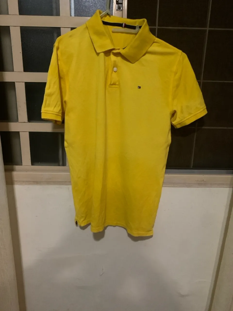 Camisa Polo Amarela Tommy Hilfiger