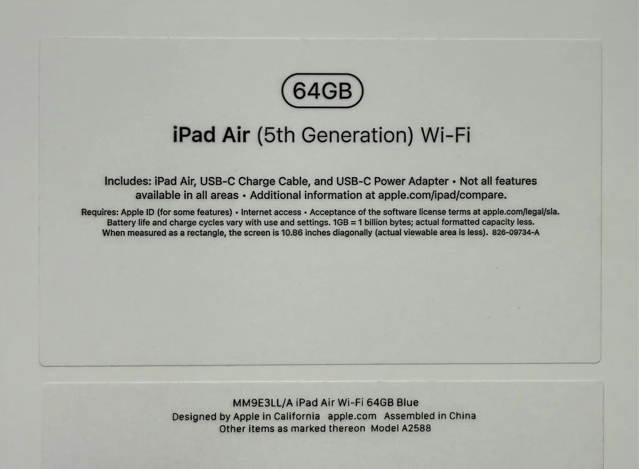 Ipad air 5ª geração m1 64gb LOJA FÍSICA seminovo com caixa ( azul 64 gb w-ifi 10.9" ) - Foto 6