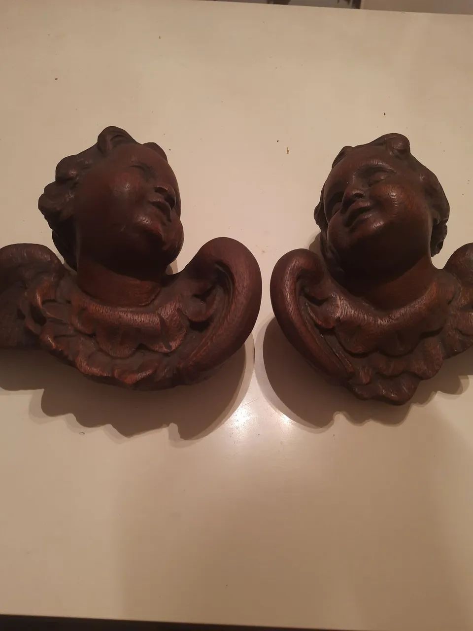 Escultura de Anjos em madeira