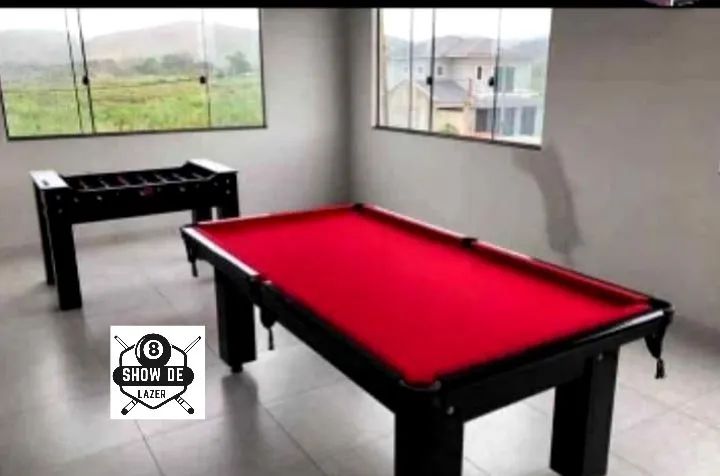Sinuca Tipo Bilhar Premium Vermelha 