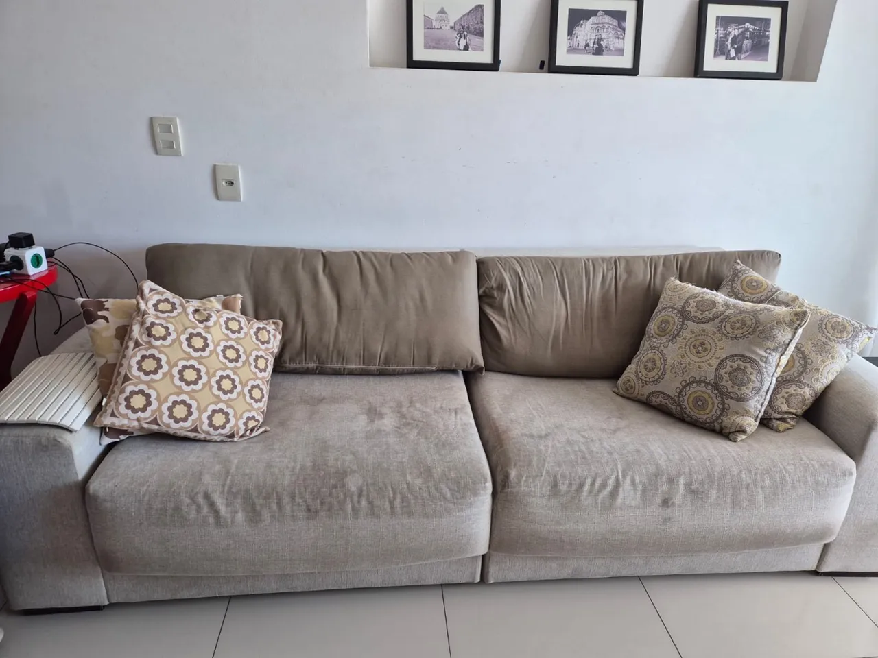 Vendo sofá 2,5 x 0,9 cinza