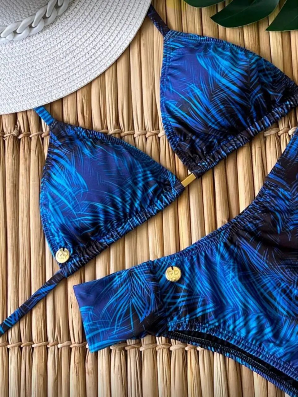 Conjunto biquíni Azul P com short e xuxinha  - Foto 3