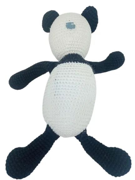 URSO PANDA AMIGURUMI - PEÇAS EM CROCHÊ - USADO COM MARCAS DE USO - Foto 5
