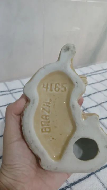 Linda escultura de cachorro em cerâmica - Foto 3