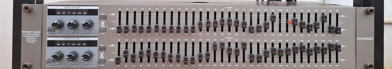 Equalizador Gráfico 31 Bandas Phonic GEQ3102F