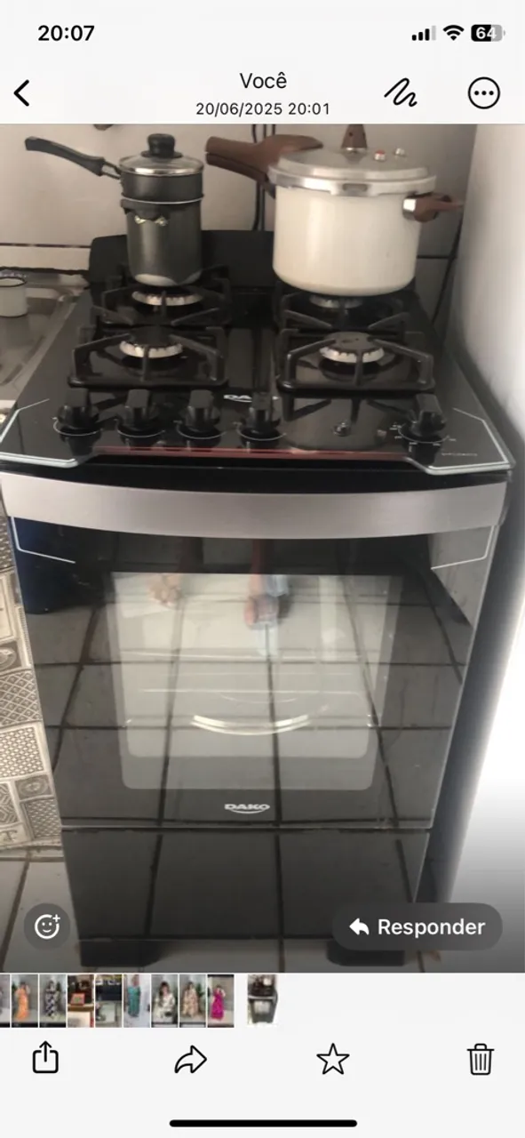 Fogão Dako com Forno e Acendimento Automático