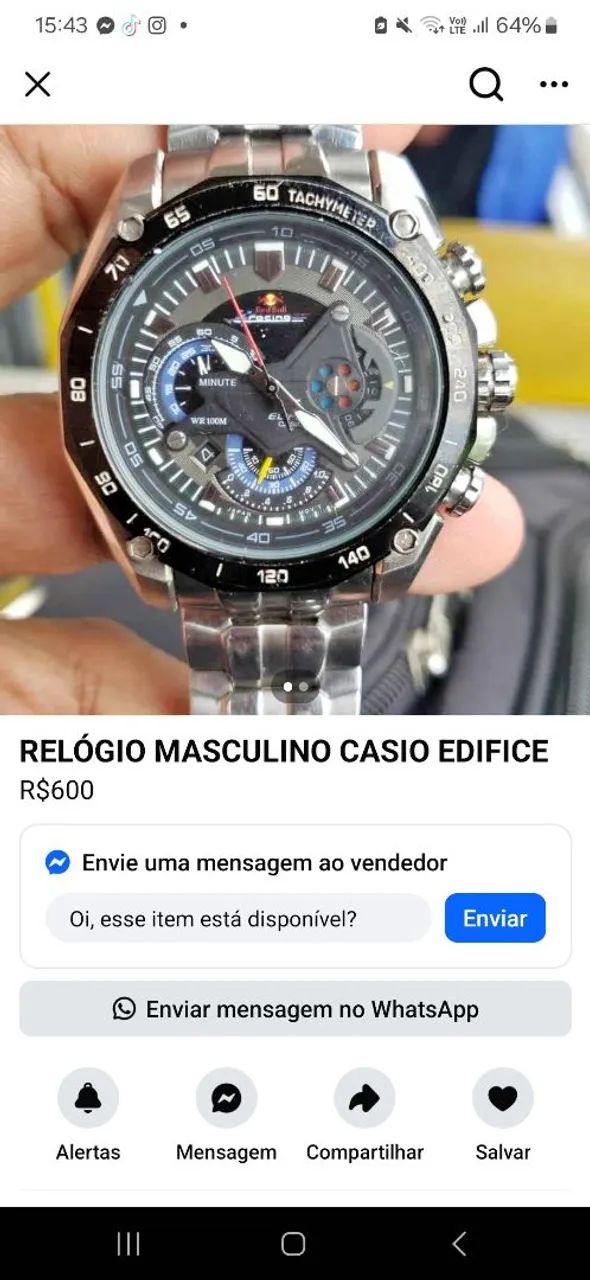 Relógio Masculino Casio Edifice