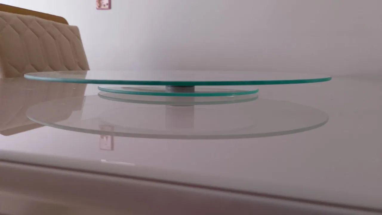 Bandeja Giratória de Vidro para Bolo, pizza, e petiscos - Foto 3