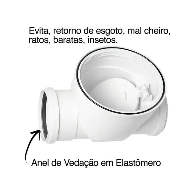 Válvula de Retenção Esgoto 100 Amanco - Foto 3