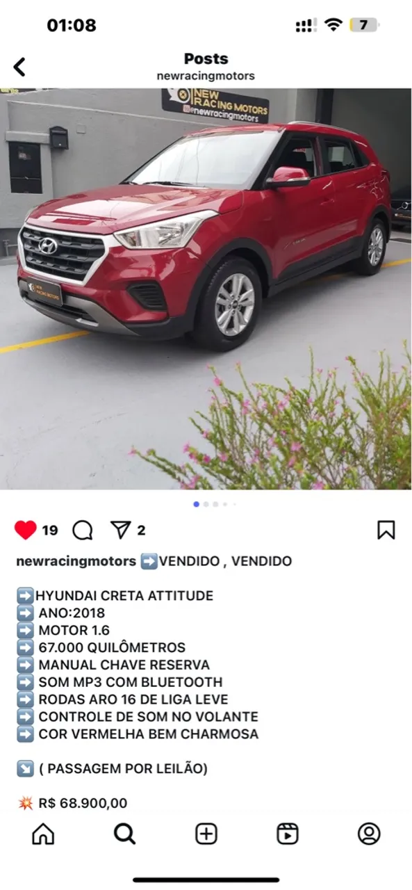 Creta oportunidade tudo ok