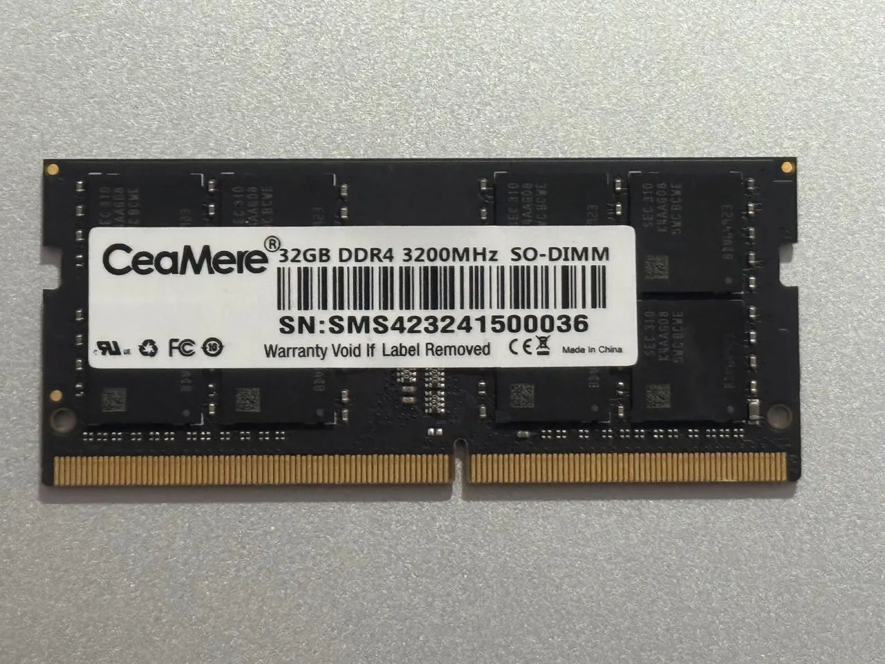 Memória RAM DDR4 -32GB 3200MHz - Notebook 