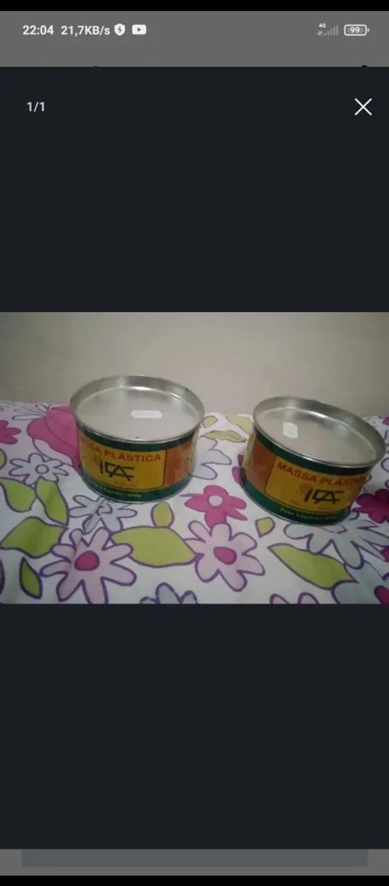 Vende-se duas massas plástica por $30reais pagamento á vista no dinheiro ou pix 