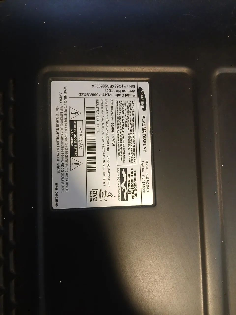 Tv plasma Samsung 43 polegadas - Foto 2