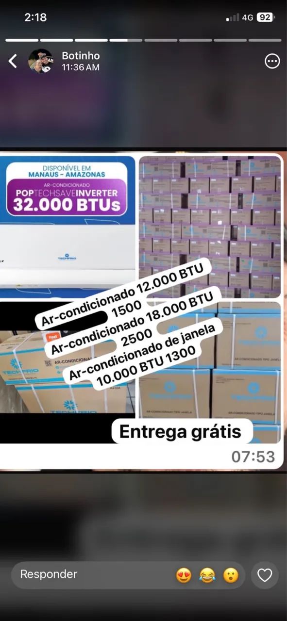 Ar-condicionado 12 mil Btu 