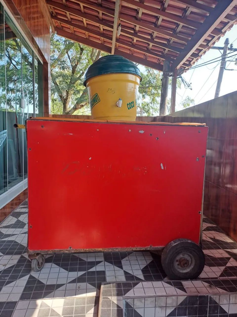 Carrinho de Água de Coco Completo + Garrafão / Barrica Térmica - Foto 3
