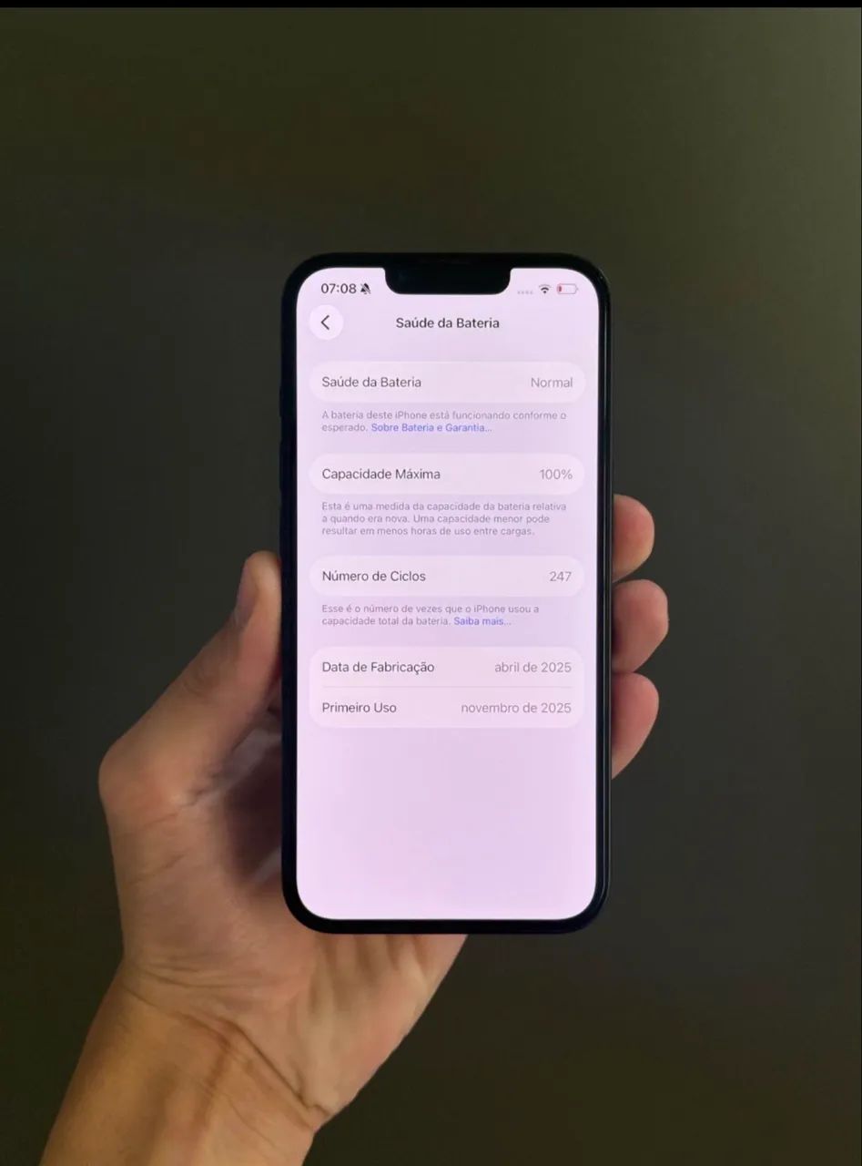iPhone 16 é 128G Preto Semi Novo - Foto 4