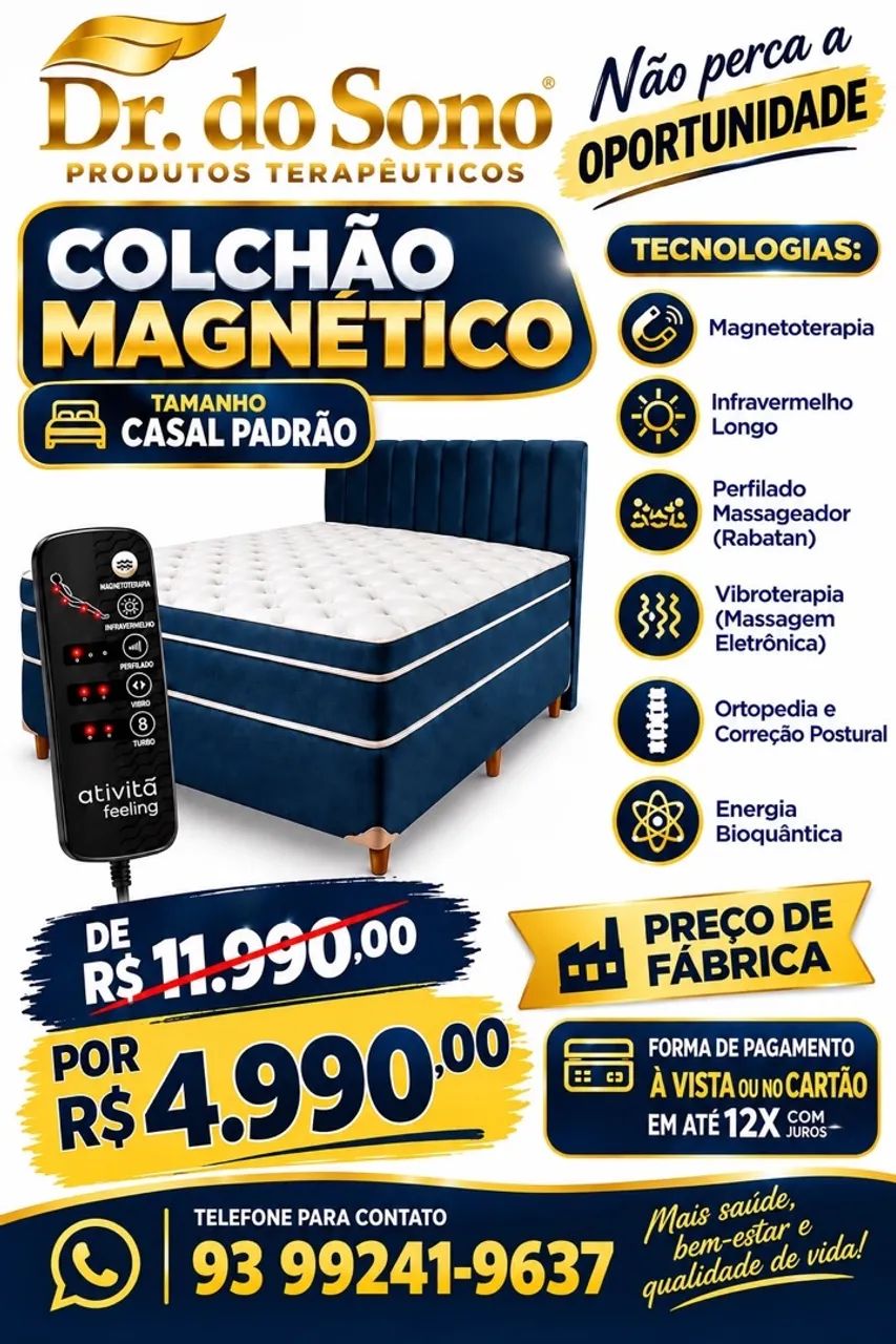 Vendo COLCHÃO MAGNÉTICO 