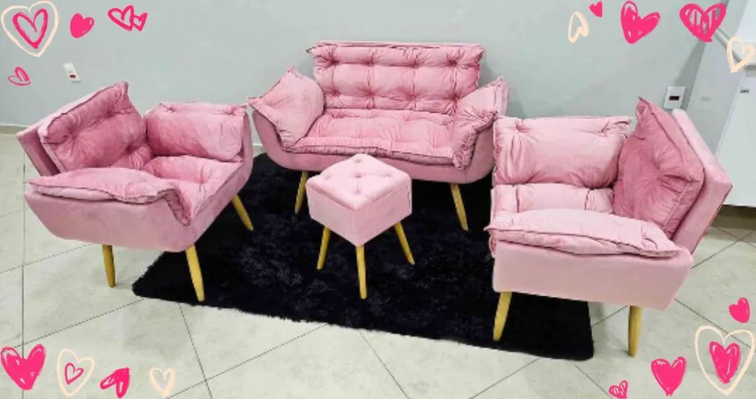 Kit Poltronas e namoradeira 