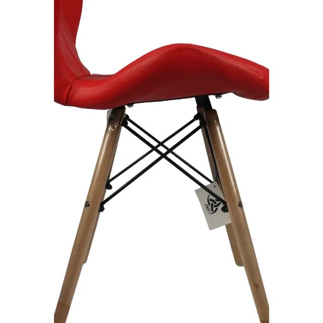 Cadeira Charles Eames Eiffel Slim Wood Estofada - Mod B1568-V - Foto 3