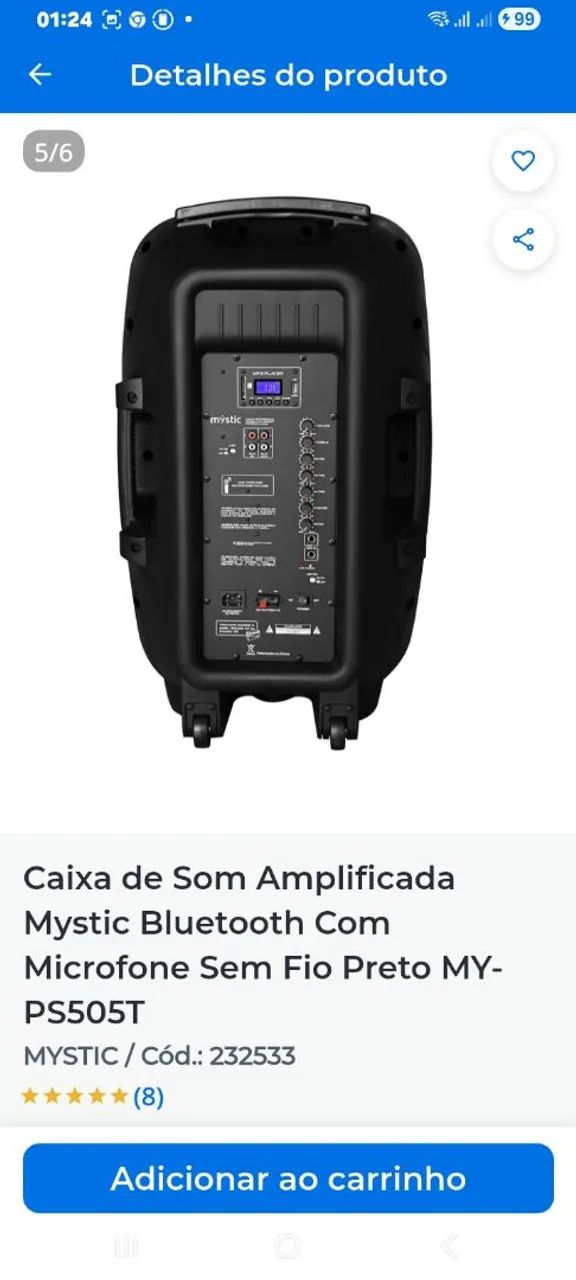 Caixa amplificada com Bluetooth e trypé - Foto 2