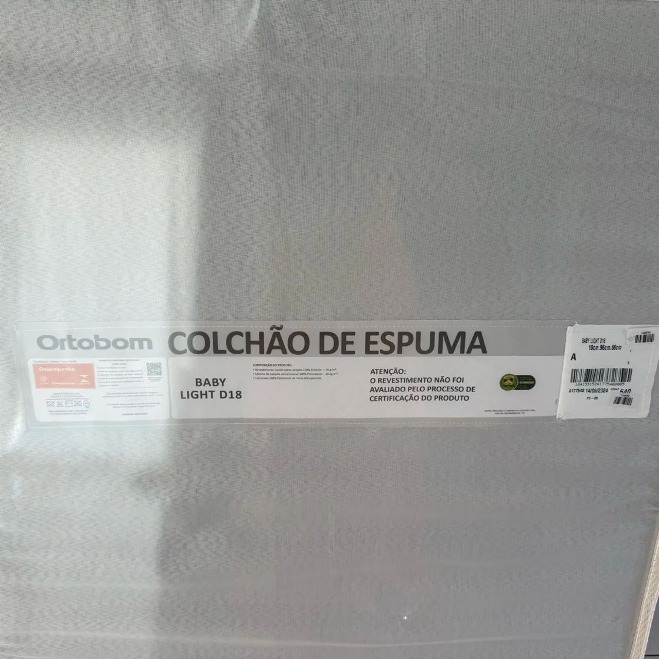 Colchão para berço portátil - Ortobom  - Foto 2