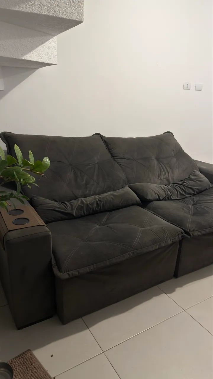 Sofá de 3 Lugares Reclinável - Foto 2