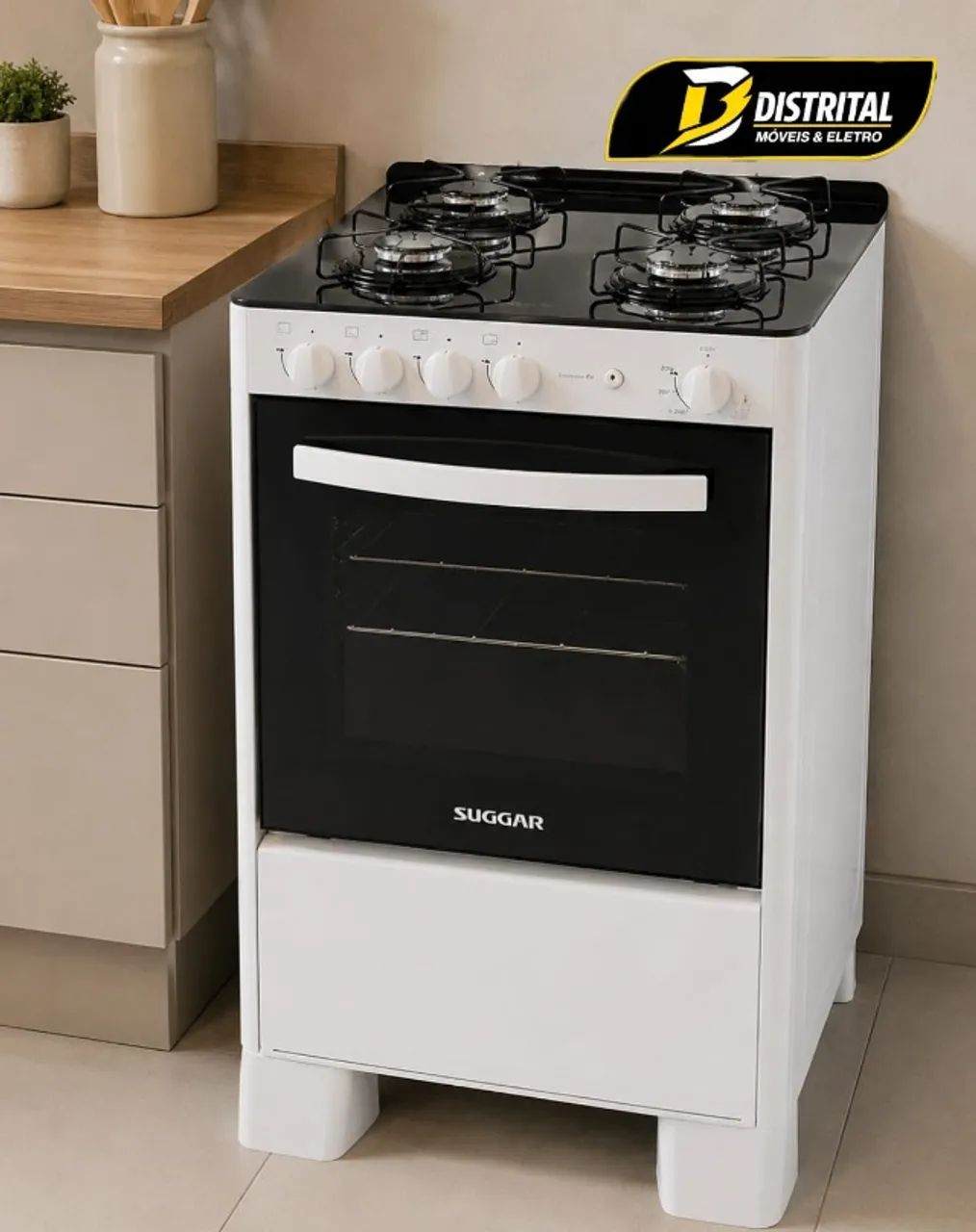 Fogão Cook Glass 4 Bocas Novo
