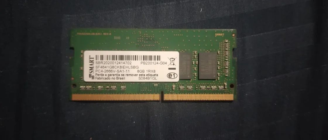 8 GB DRR4 2600 MHZ de notebook