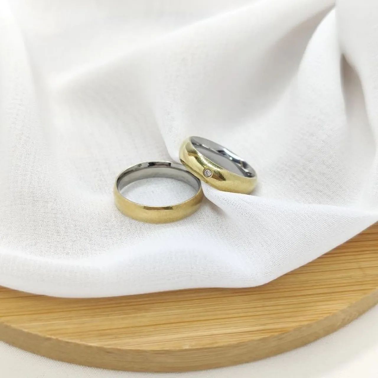 Aliança De Casamento em moeda antiga - Foto 4