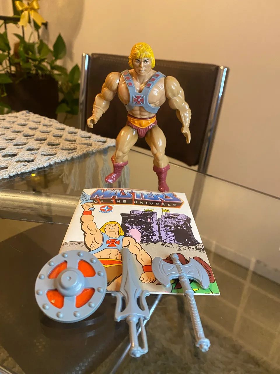 HE MAN ESTRELA COMPLETO + GIBI ORIGINAL 