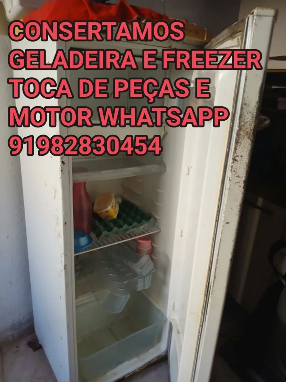 CONSERTO DE GELADEIRA E FREEZER ADOMICILIO 