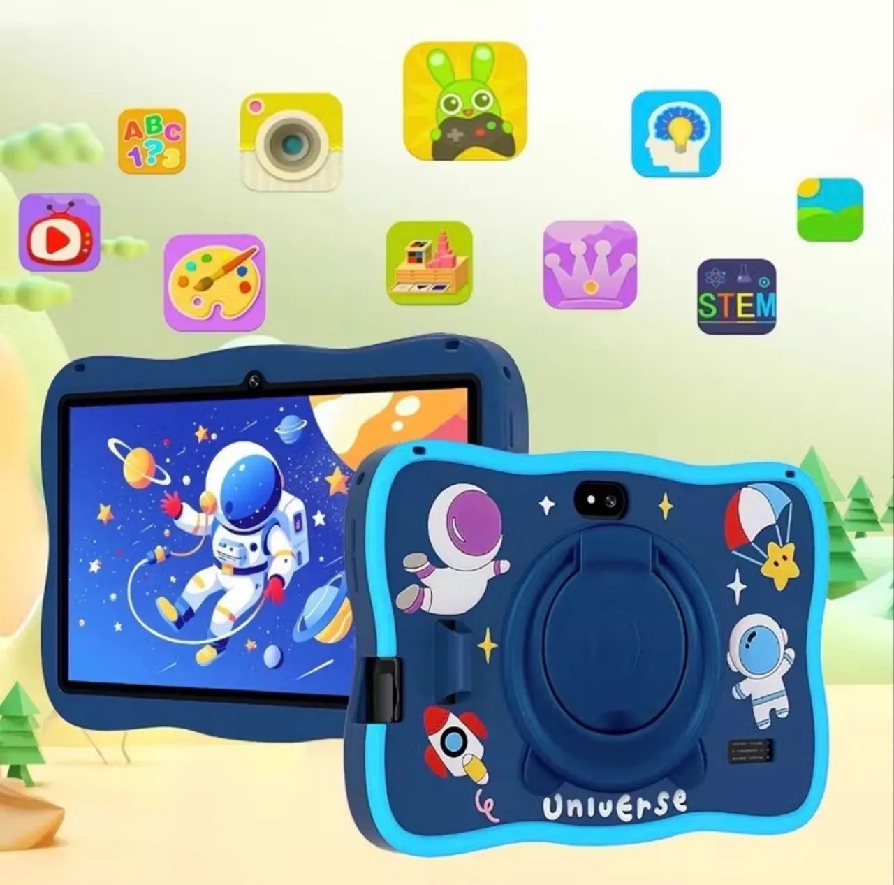 Kids Tablet 7 Inch with wifi bluetooth Android Super Resistant Smart - Foto 2