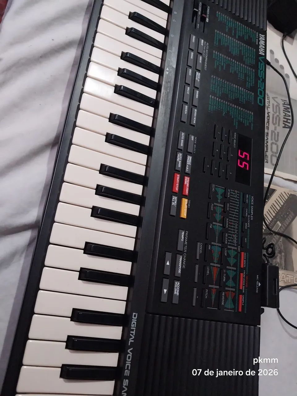 Teclado Yamaha Vss200 Excelente com microfone e manuais