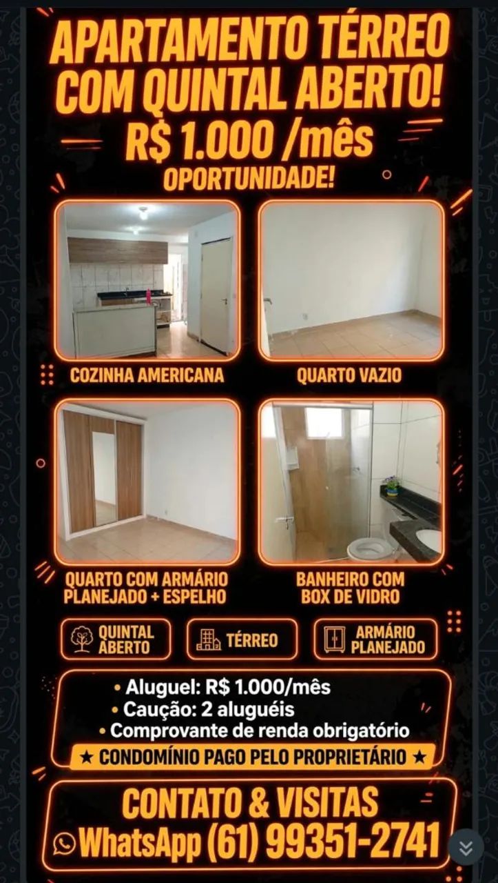 alugo  AP térreo parque nova cidade 2 Valparaíso  - Foto 5