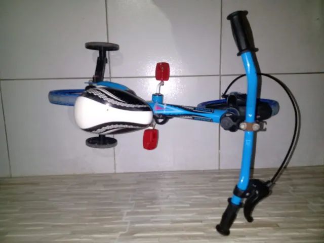Bicicleta Aro 12 Infantil Masculina Azul - Foto 3
