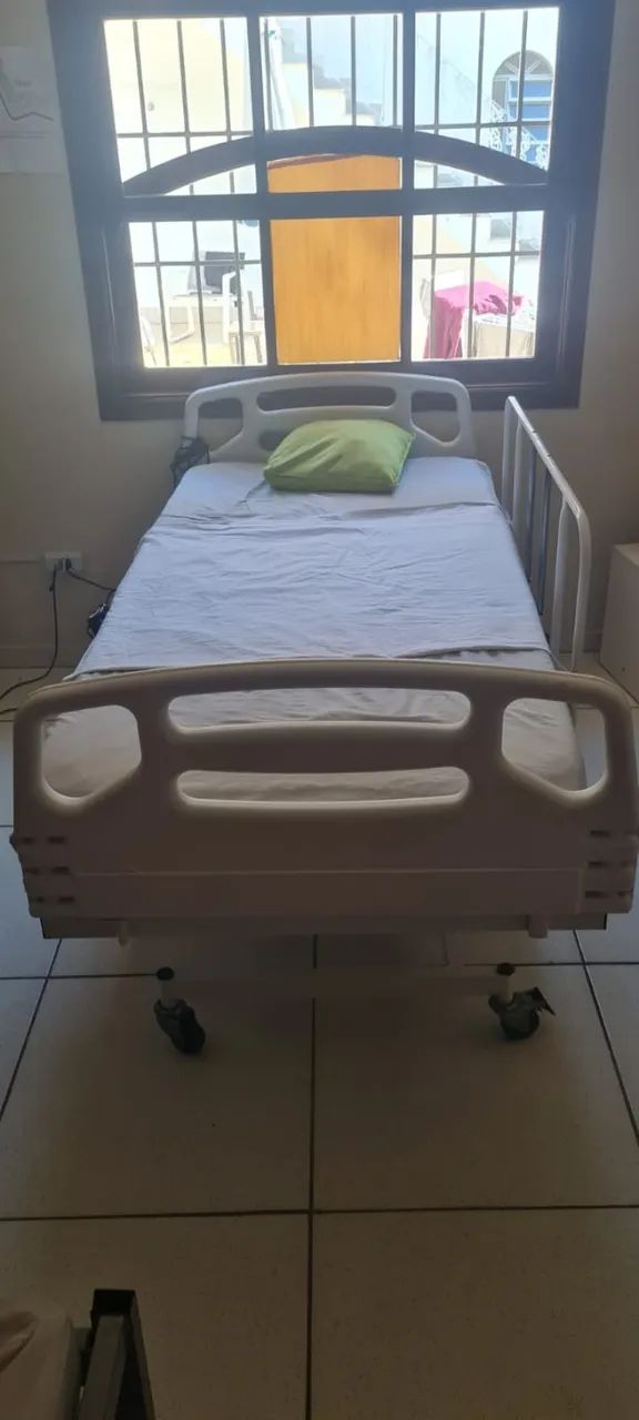 Cama Hospitalar Eletrica Elevação Dorsal Com Colchão D28