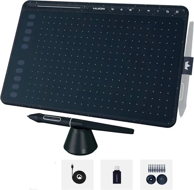 Mesa Digitalizadora Huion HS611 Cinza + Caixa | 8192 Níveis | USB-C - Foto 4