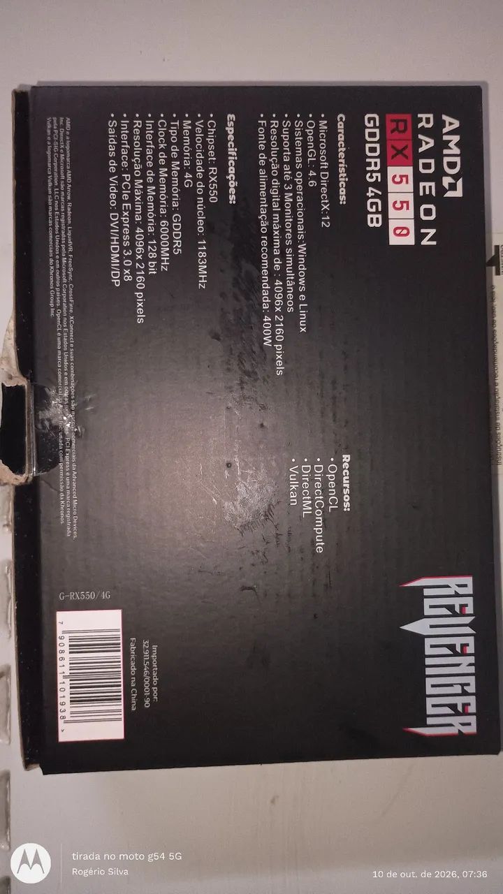 Placa de vídeo completa com nota fiacal - Foto 2