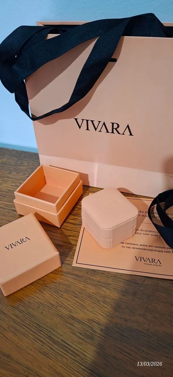 2 kits Vivara sacola + caixinha rosa - Foto 4