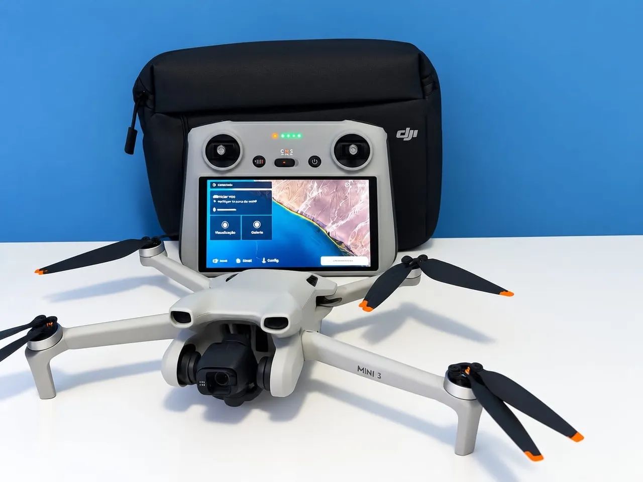 Drone Dji Mini 3 RC TELA + Case Dji  ( Semi Novo) Em até 18x