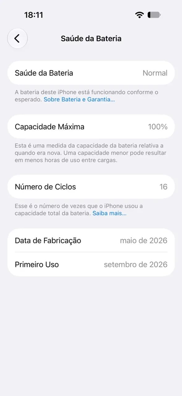 iPhone 17 pro 100% bateria  - Foto 3
