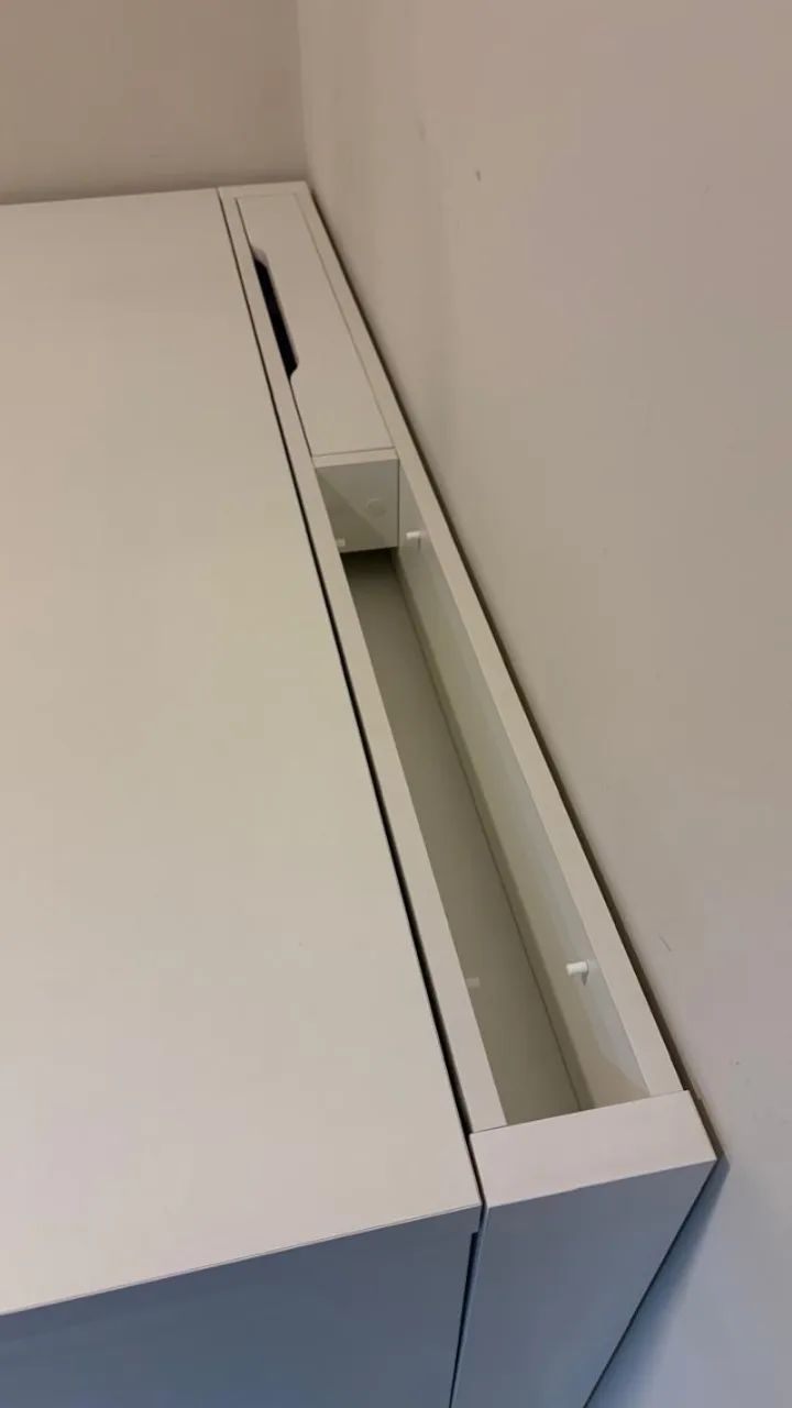 Mesa escritório e canaleta 135cm - Foto 2