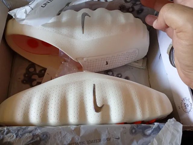 Slide Nike Mind 001 Light Bone bege original  - Foto 3