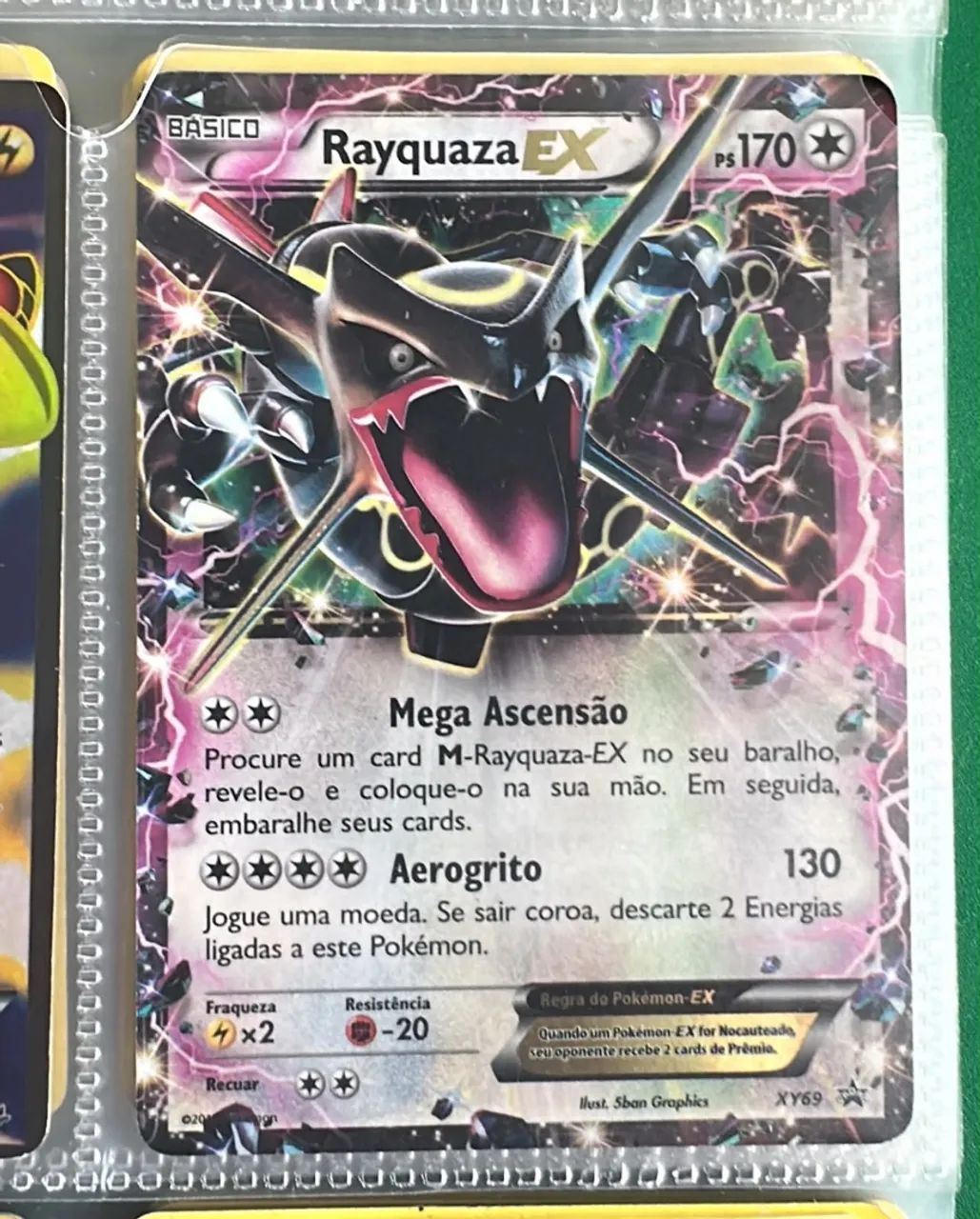 RayquazaEX Shiny carta pokémon 