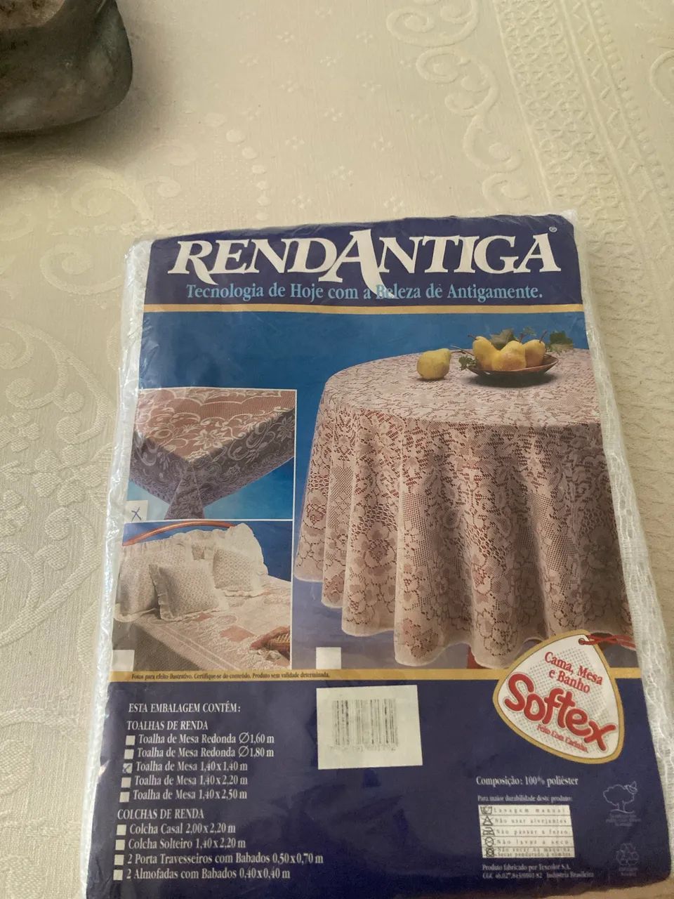 Toalha mesa renda antiga