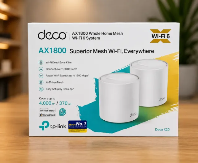 【実働品】TP-Link AX1800 Deco X20 Ver1.2 TP-Link Deco X20 AX1800 - 3 Unidades - Conectividade e