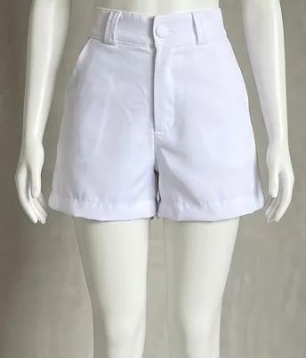 Short alfaiataria branco  - Foto 3