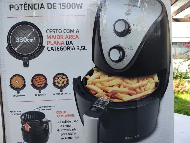 Mondial 1500W Fritadeira Elétrica Prática e Compacta - Foto 5