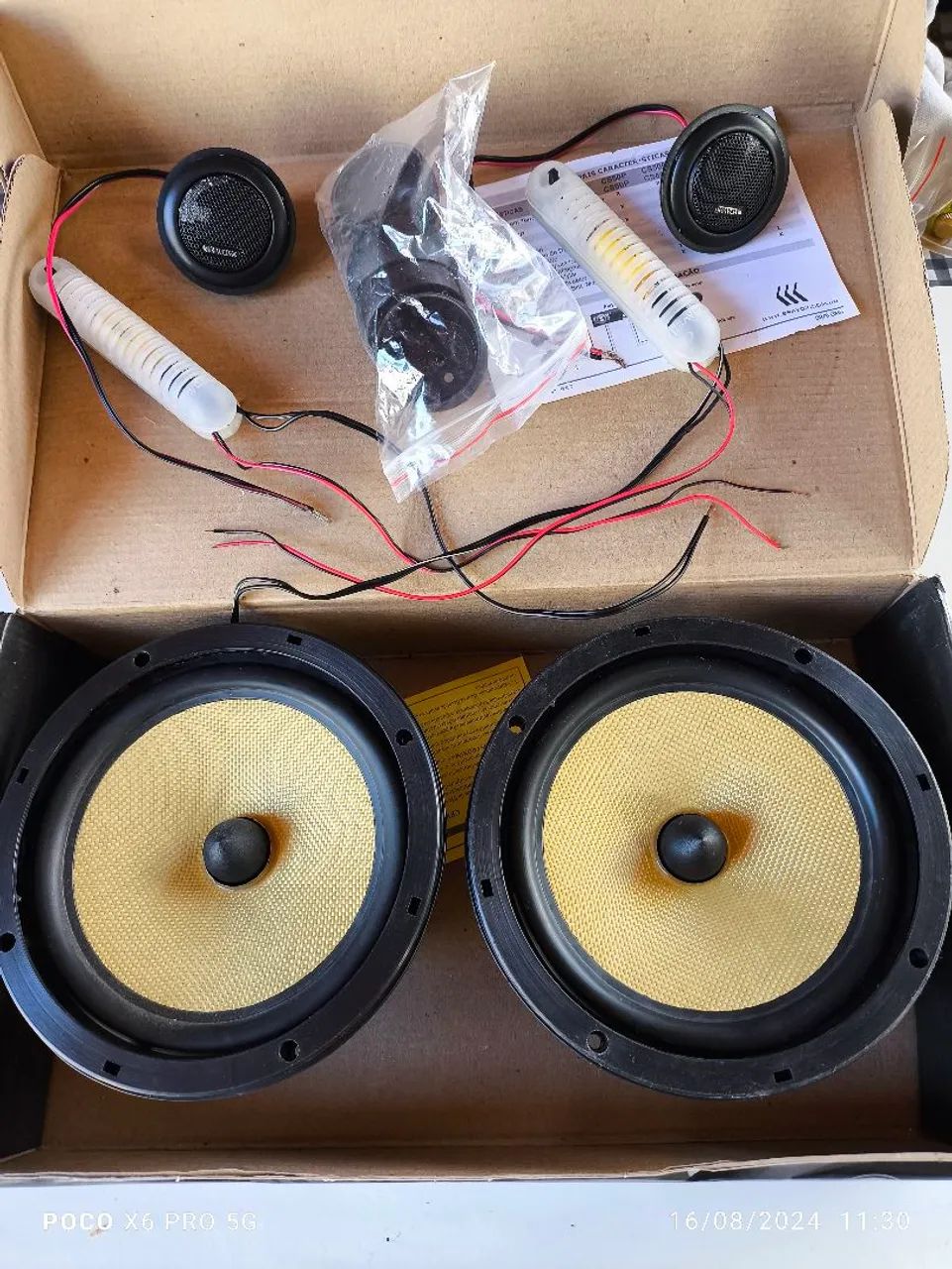 Kit 2 Vias Bravox 6 Polegadas Cs60k 160w Rms - Foto 4
