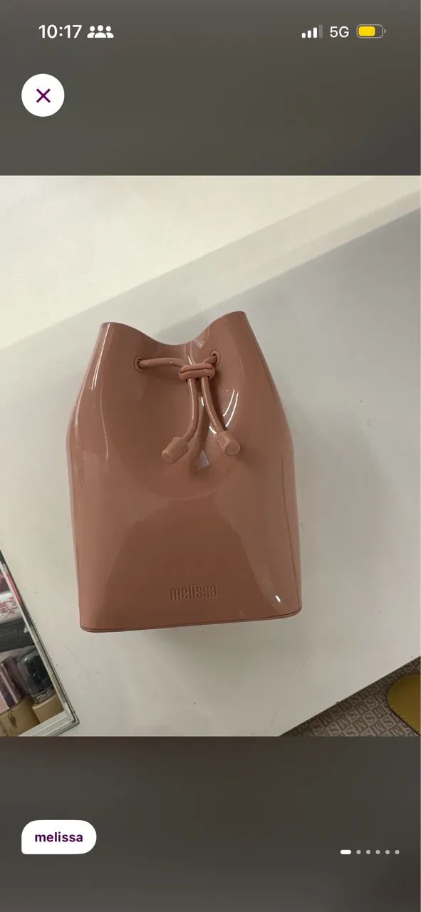 Bolsa Melissa Nude/Rose - Foto 5